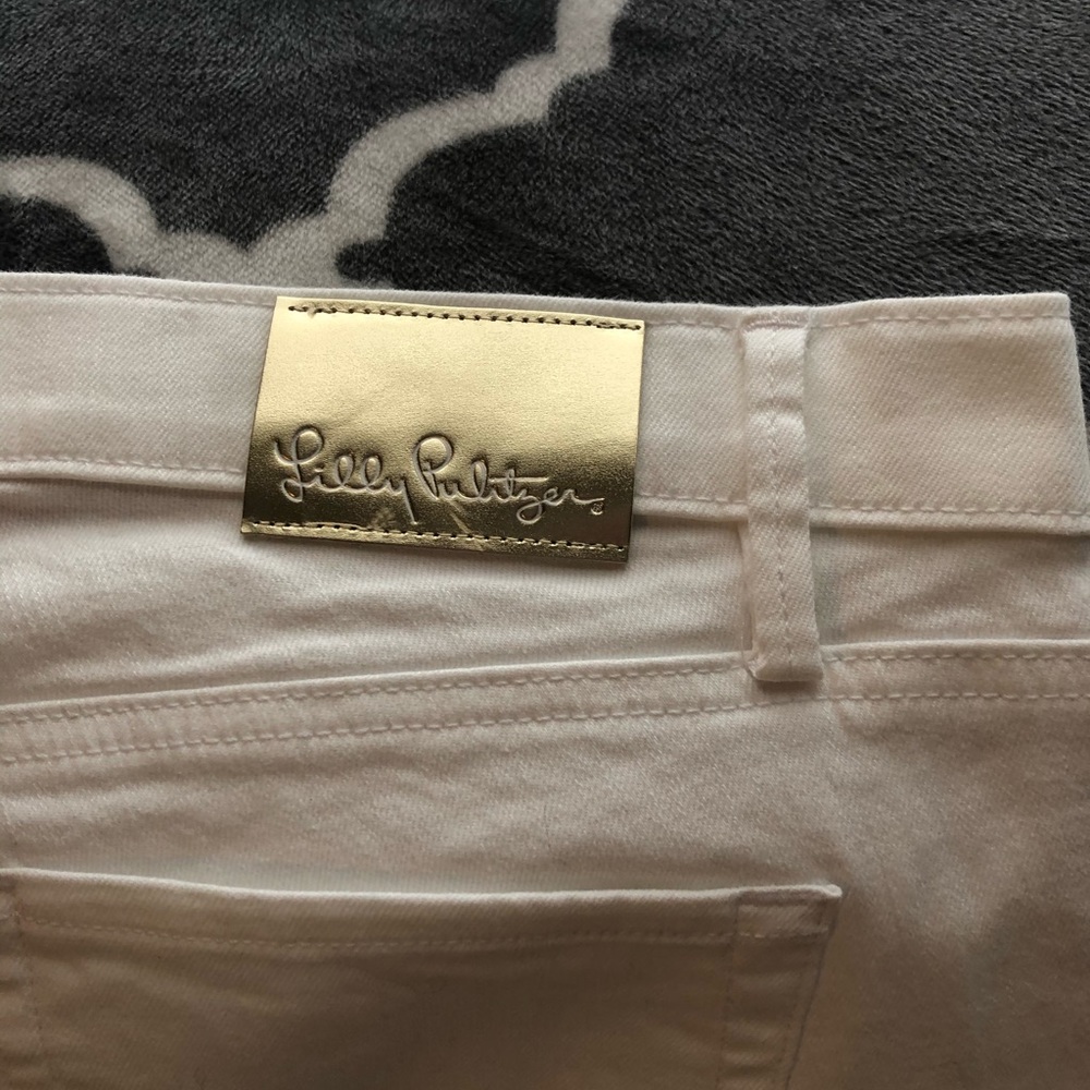 Lily Pulitzer slim crop white